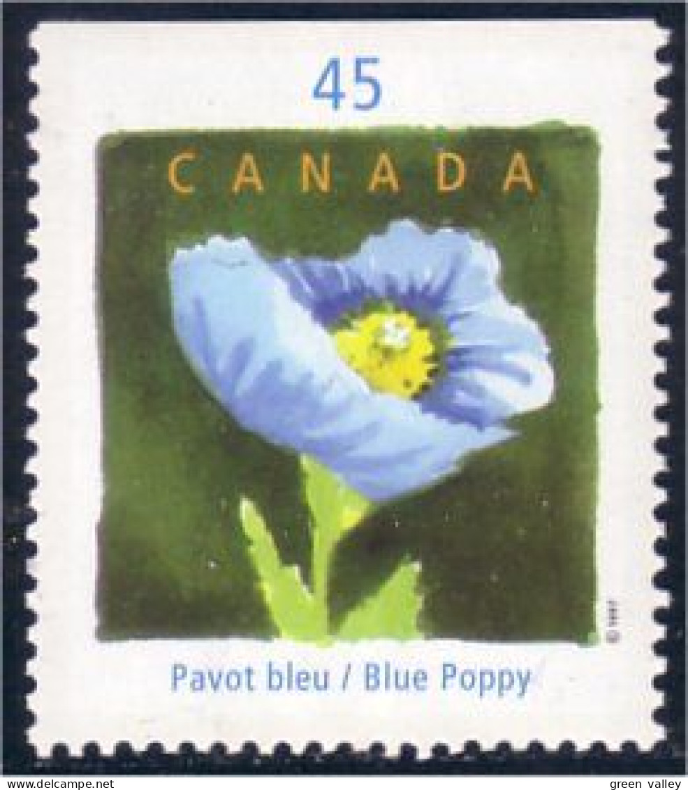 Canada Pavot Bleu Blue Poppy MNH ** Neuf SC (C16-38hb) - Andere & Zonder Classificatie