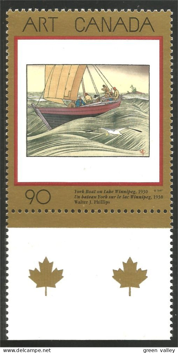 Canada Tableau Bateau Boat Painting MNH ** Neuf SC (C16-35blb) - Schiffe
