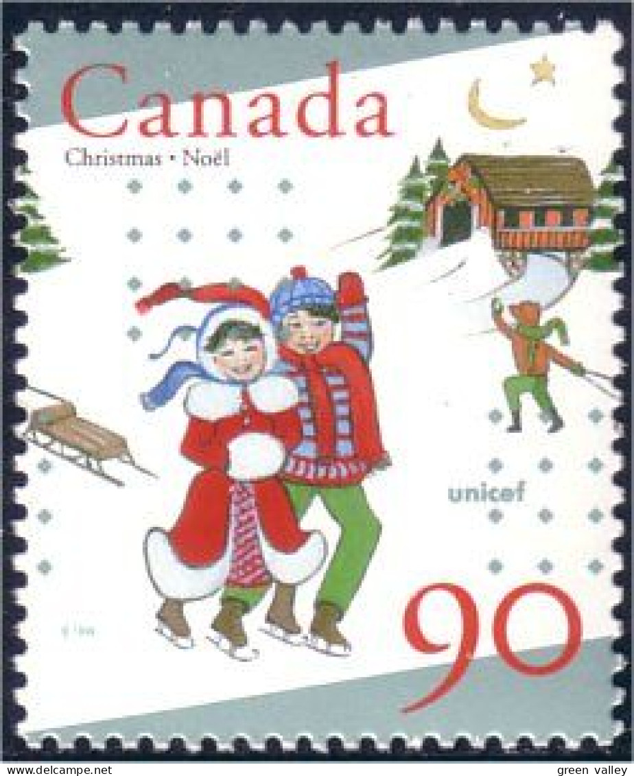 Canada Noel Christmas Skating Patinage MNH ** Neuf SC (C16-29b) - Weihnachten