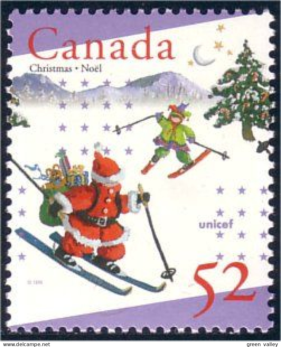 Canada Noel Christmas Pere Noel Ski Santa Claus MNH ** Neuf SC (C16-28b) - Christmas