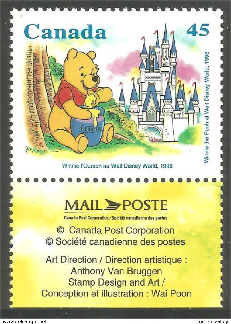 Canada Winnie Ourson Ours Bear Bare Soportar Orso Suportar MNH ** Neuf SC (C16-21iblb) - Orsi