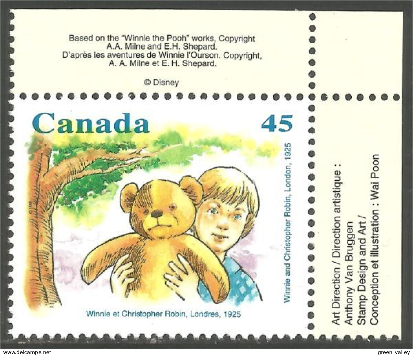 Canada Winnie Christopher Robin Ours Peluche Toy Bear Feuillet S/S MNH ** Neuf SC (C16-19ihl) - Ungebraucht