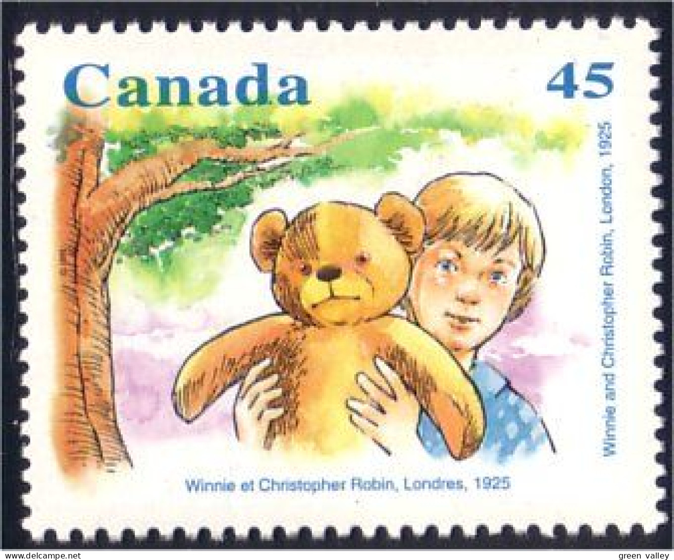 Canada Winnie Christopher Robin Ours Peluche Toy Bear Feuillet S/S MNH ** Neuf SC (C16-19i) - Unused Stamps