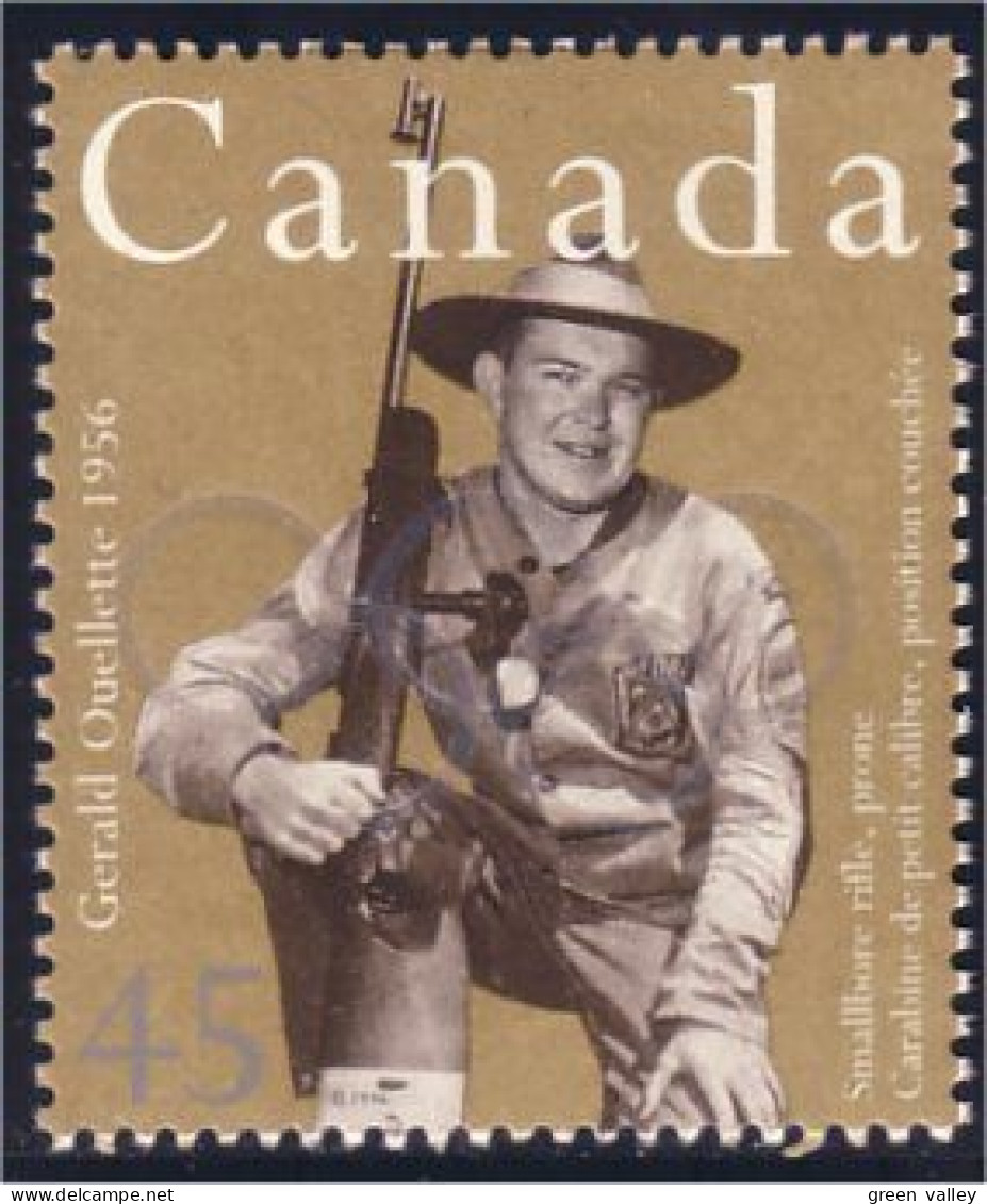 Canada Ouellette Tir Rifle Olympics 1956 MNH ** Neuf SC (C16-11b) - Shooting (Weapons)