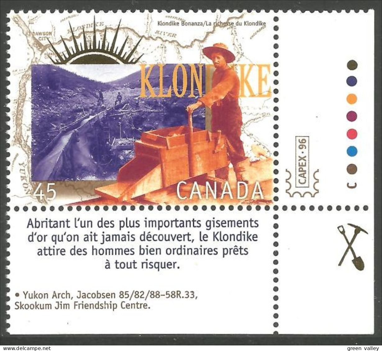 Canada Decouverte Or Klondike Gold Mine Mining English MNH ** Neuf SC (C16-06ebca) - Unused Stamps