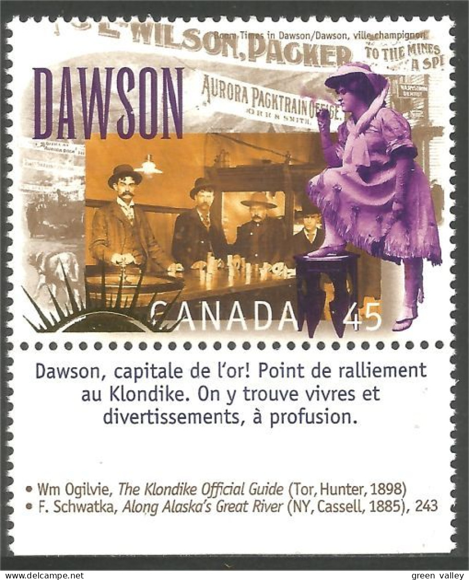Canada Decouverte Or Klondike Gold Dawson English MNH ** Neuf SC (C16-06dba) - Ungebraucht