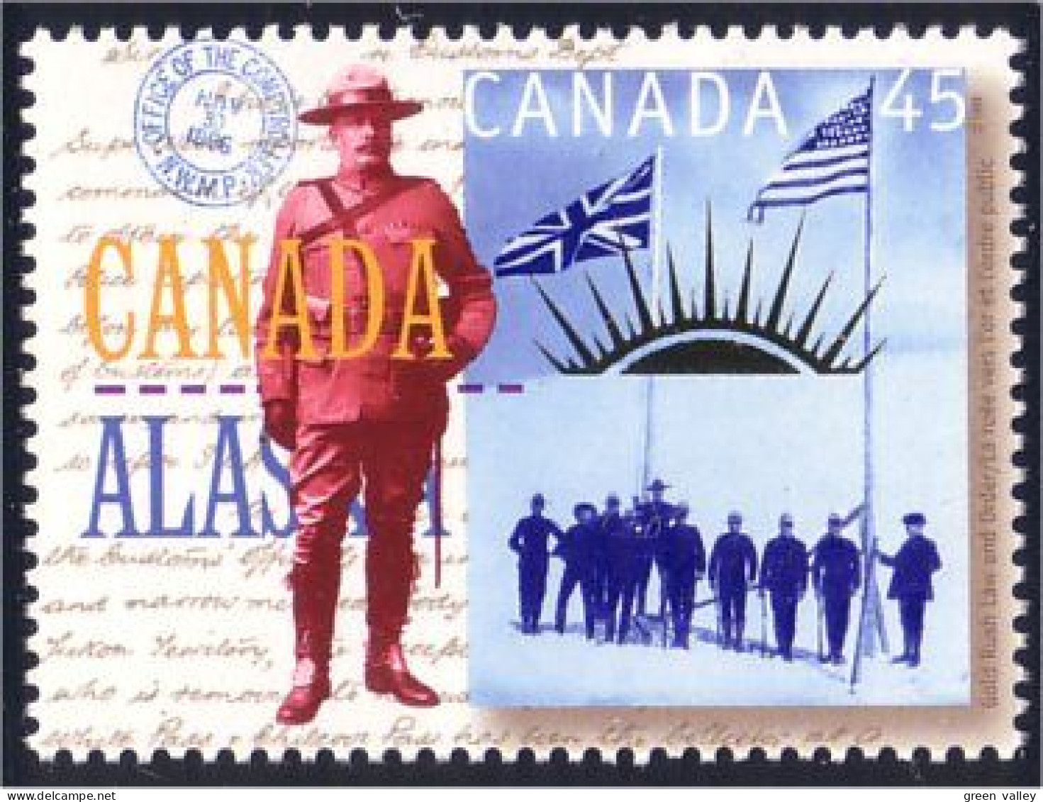 Canada Policier Decouverte Or Klondike Gold Policeman MNH ** Neuf SC (C16-06cb) - Mineralien