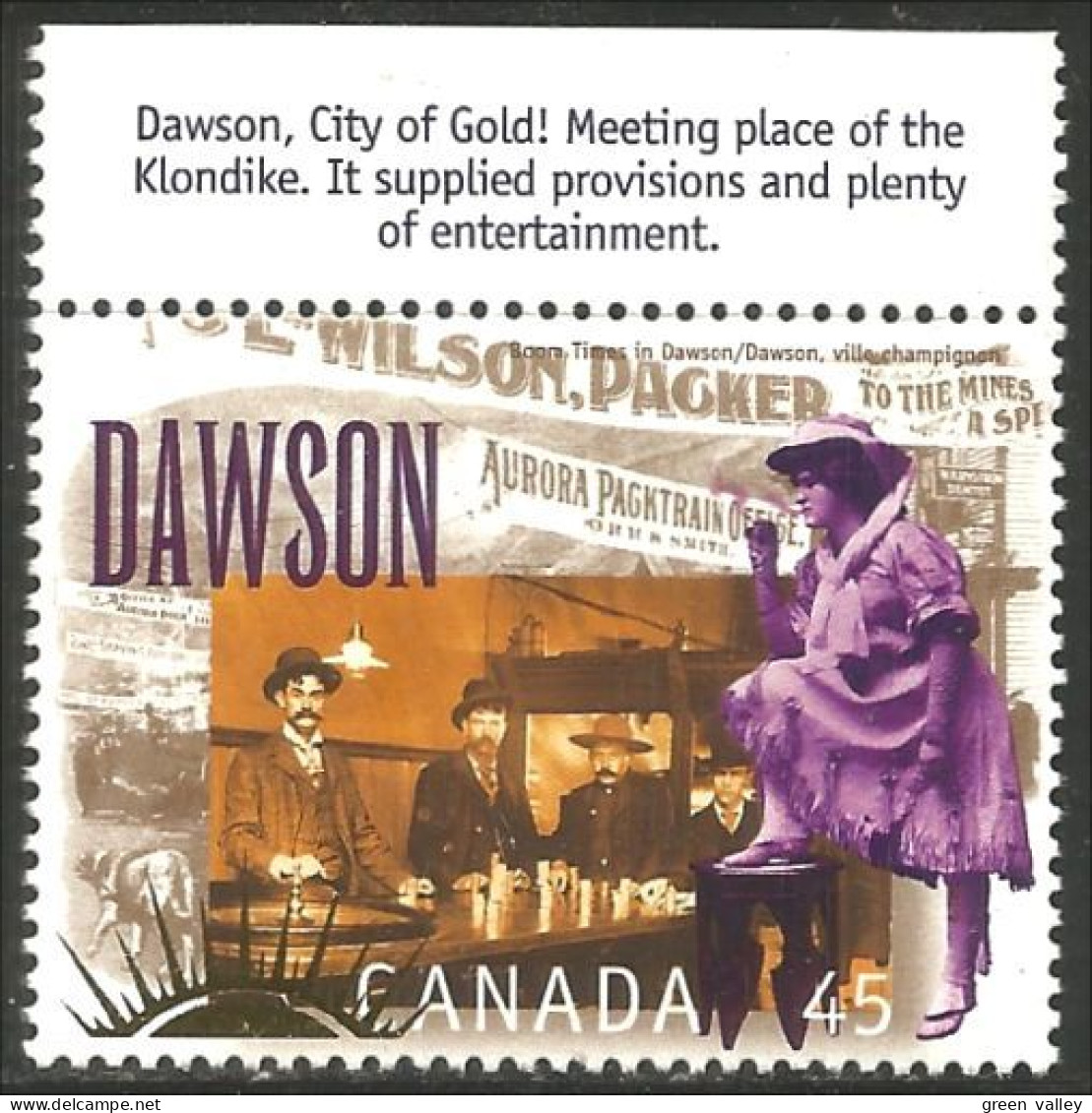 Canada Decouverte Or Klondike Gold Dawson English MNH ** Neuf SC (C16-06dhb) - Mineralien