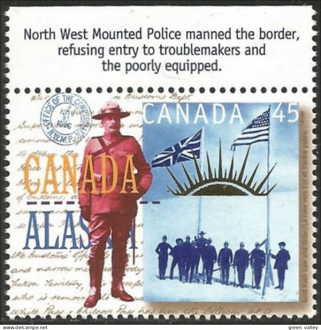 Canada Policier Decouverte Or Klondike Gold Policeman English MNH ** Neuf SC (C16-06chb) - Minerales