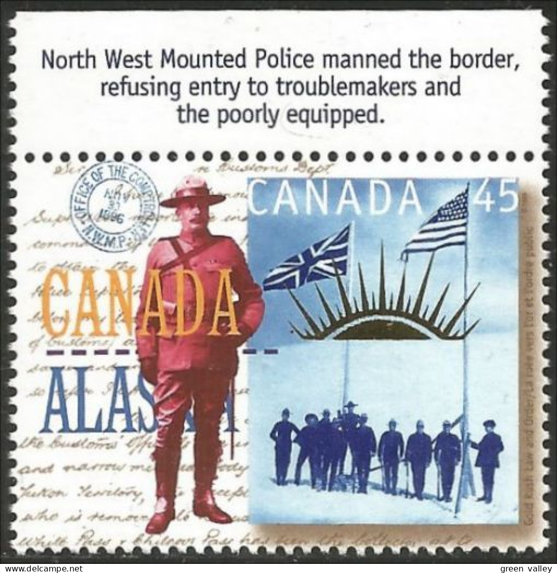 Canada Policier Decouverte Or Klondike Gold Policeman English MNH ** Neuf SC (C16-06cha) - Neufs