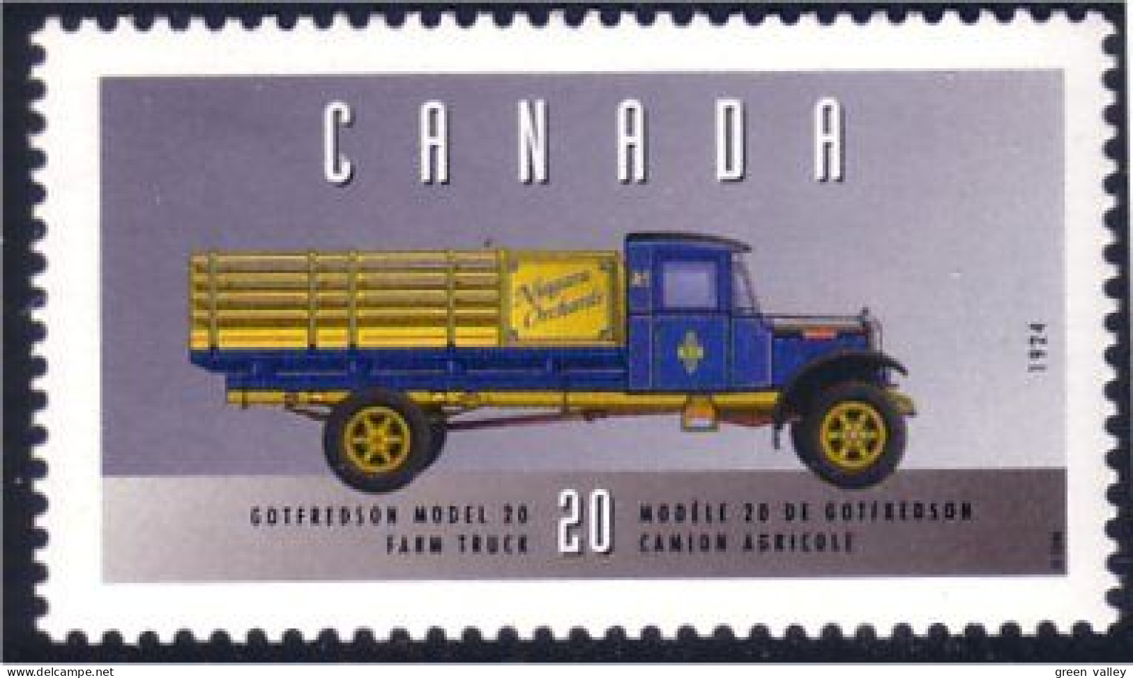 Canada Camion De Ferme Farm Truck MNH ** Neuf SC (C16-05vd) - Camion