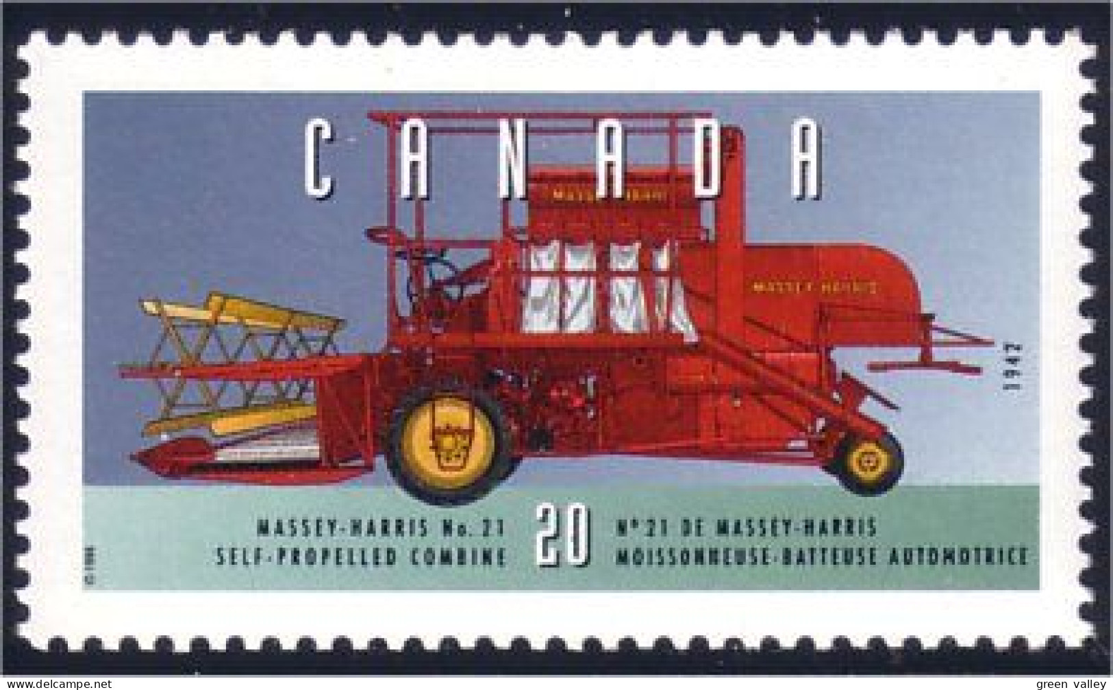 Canada Moisonneuve-batteuse Combine MNH ** Neuf SC (C16-05xb) - Other (Earth)