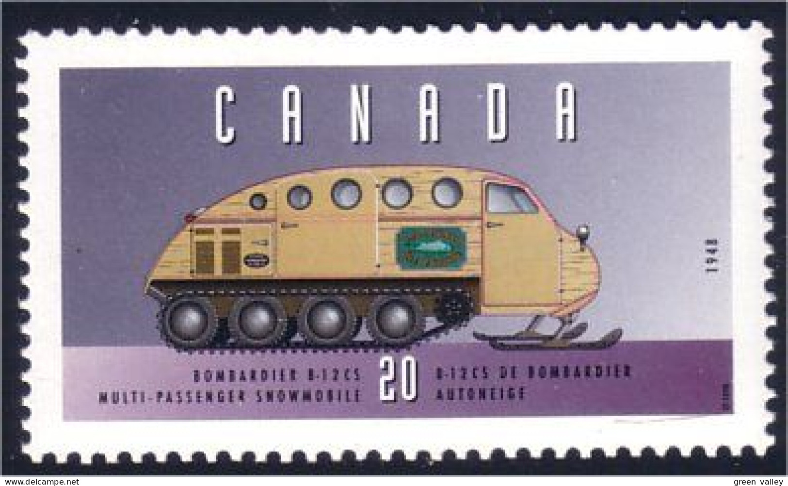 Canada Snowmobile Moto-neige MNH ** Neuf SC (C16-05ua) - Unused Stamps