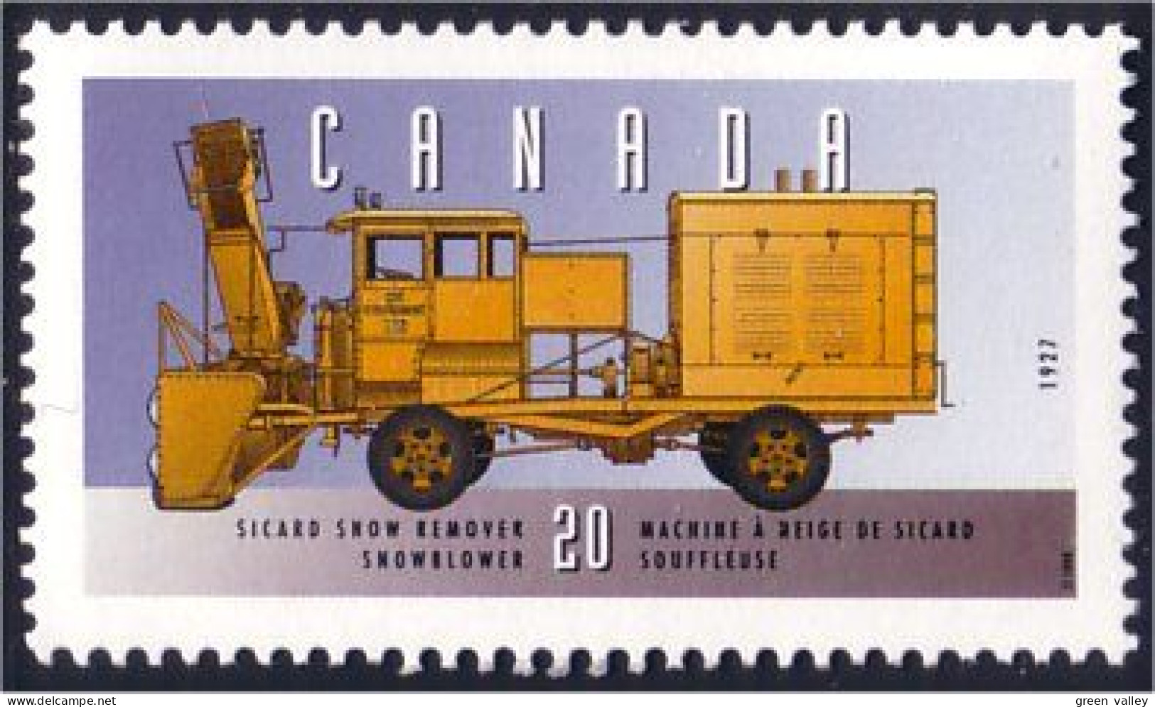 Canada Chasse Neige Sicard Snowblower MNH ** Neuf SC (C16-05tc) - Trucks
