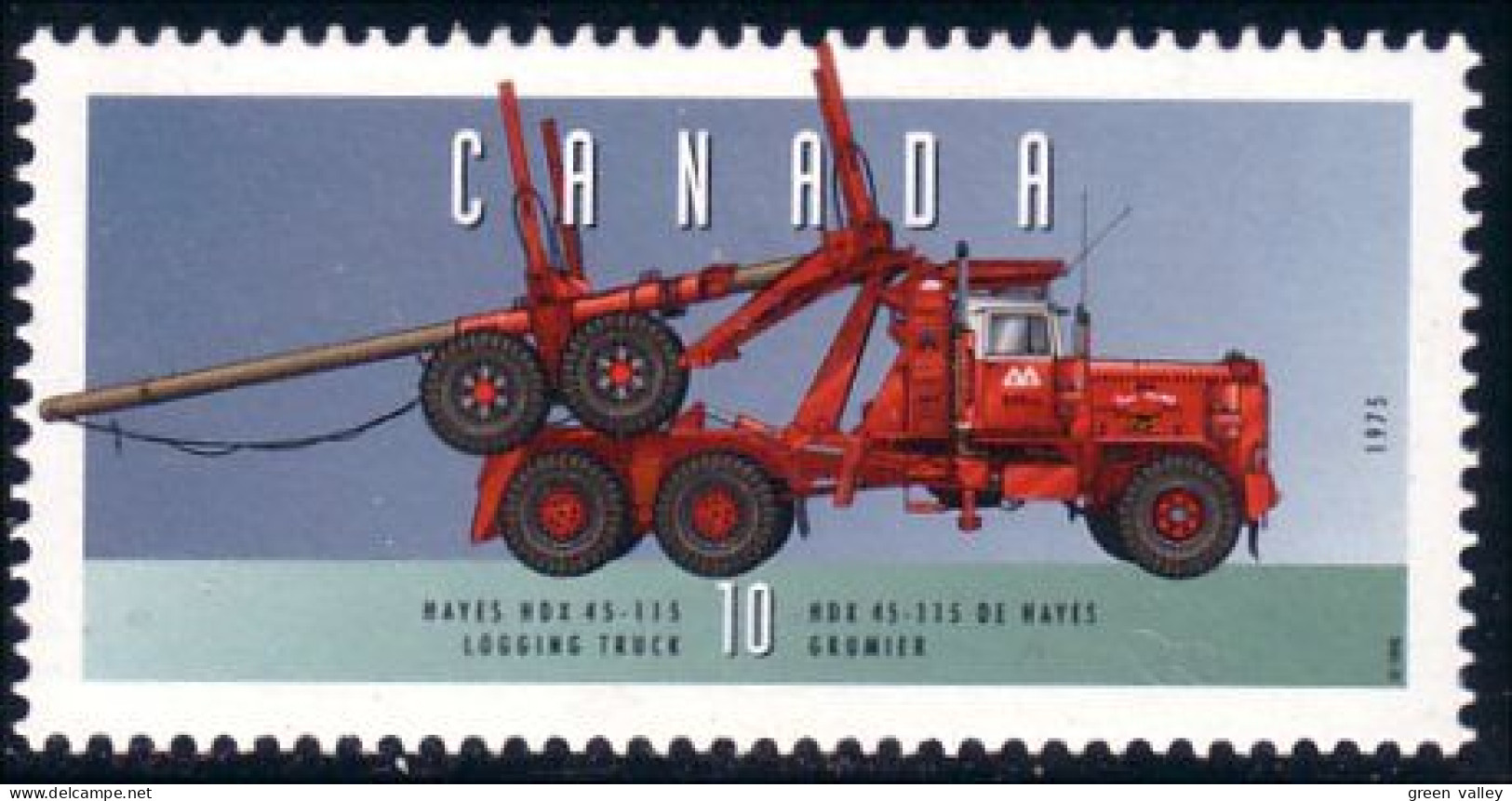 Canada Grumier Logging Truck MNH ** Neuf SC (C16-05ne) - Andere & Zonder Classificatie