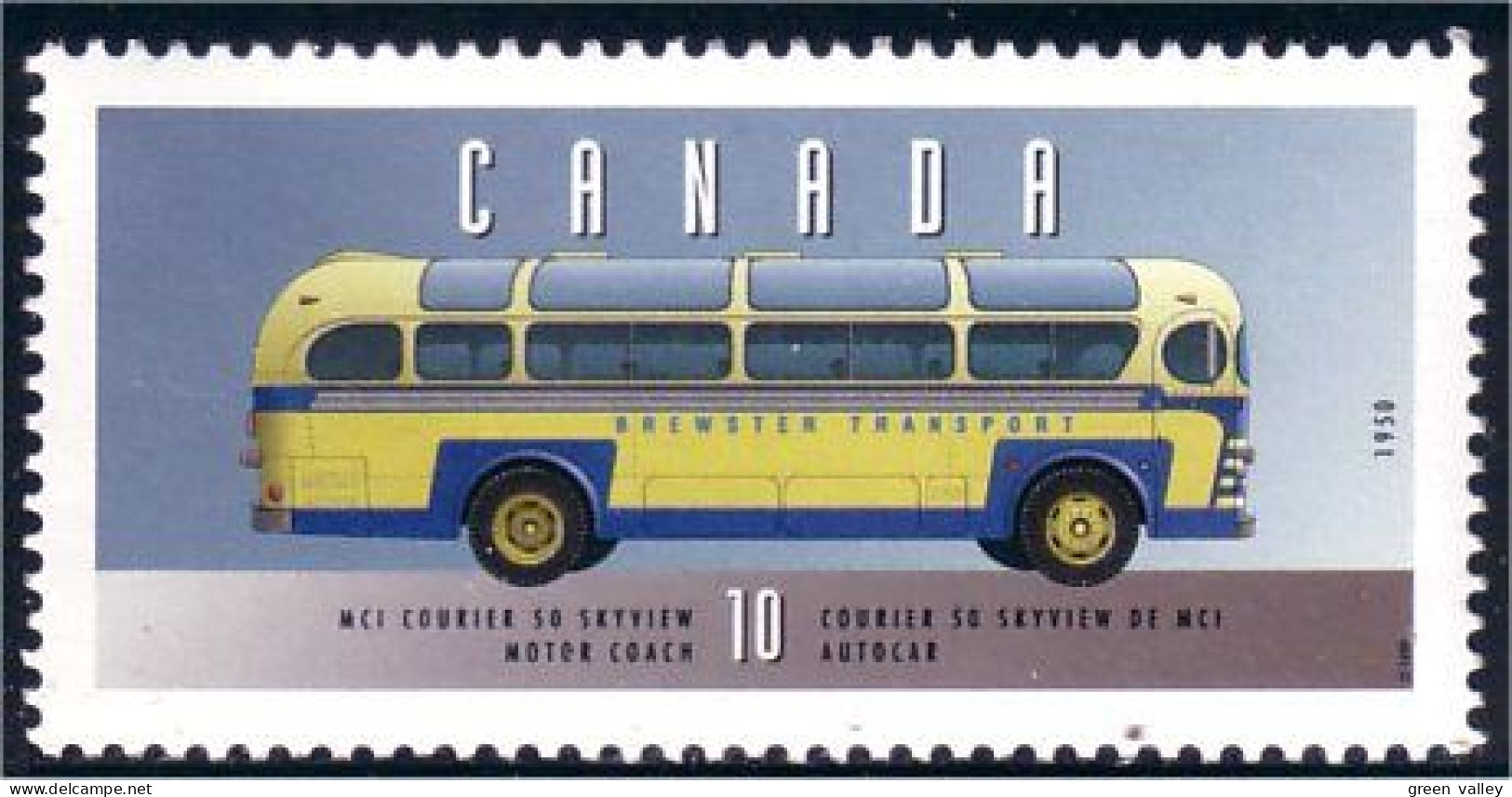 Canada Autobus MCI Courier Skyview Motor Coach MNH ** Neuf SC (C16-05ld) - Bussen