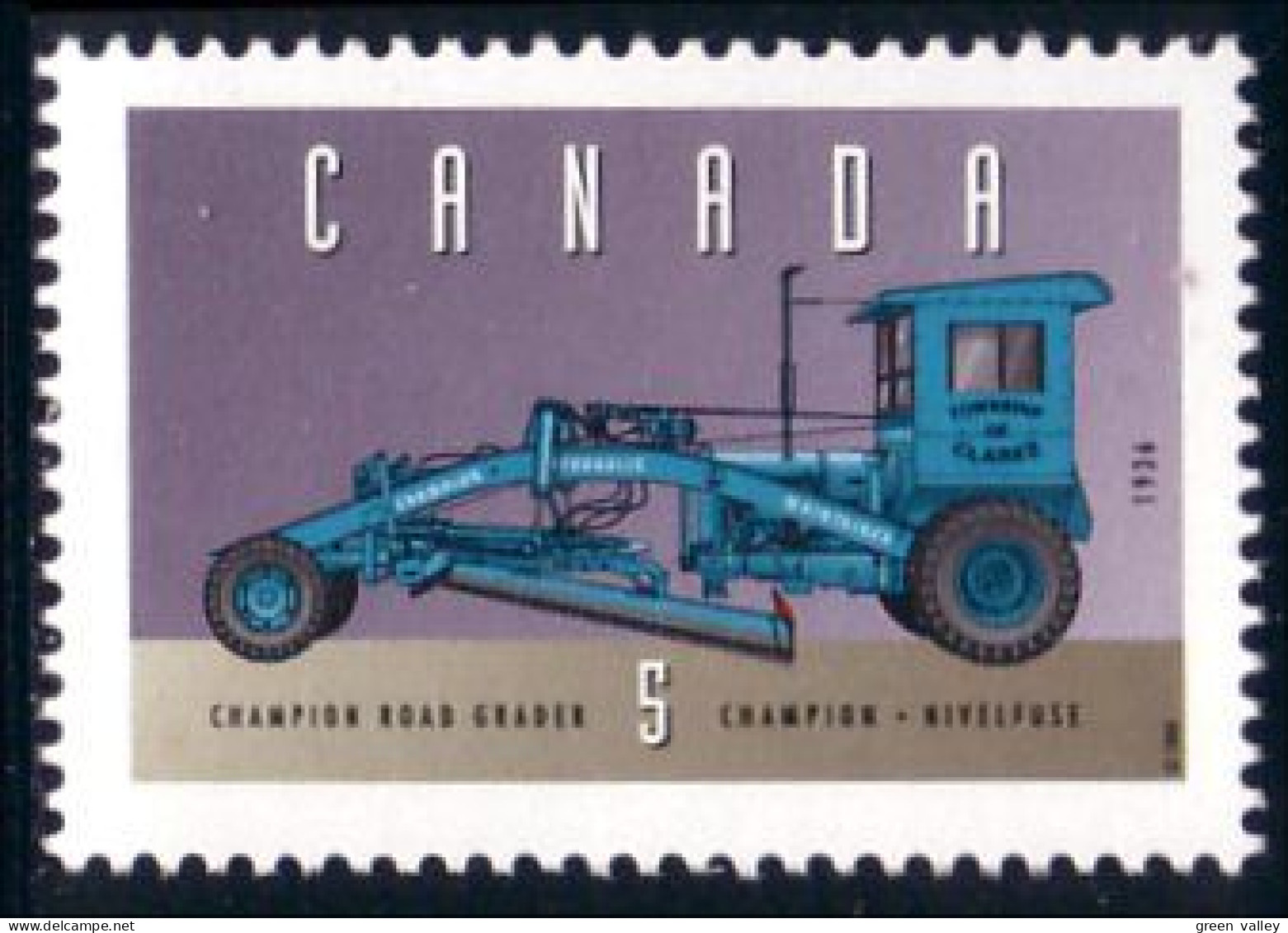 Canada Niveleuse Champion Road Grader MNH ** Neuf SC (C16-05ja) - Ungebraucht