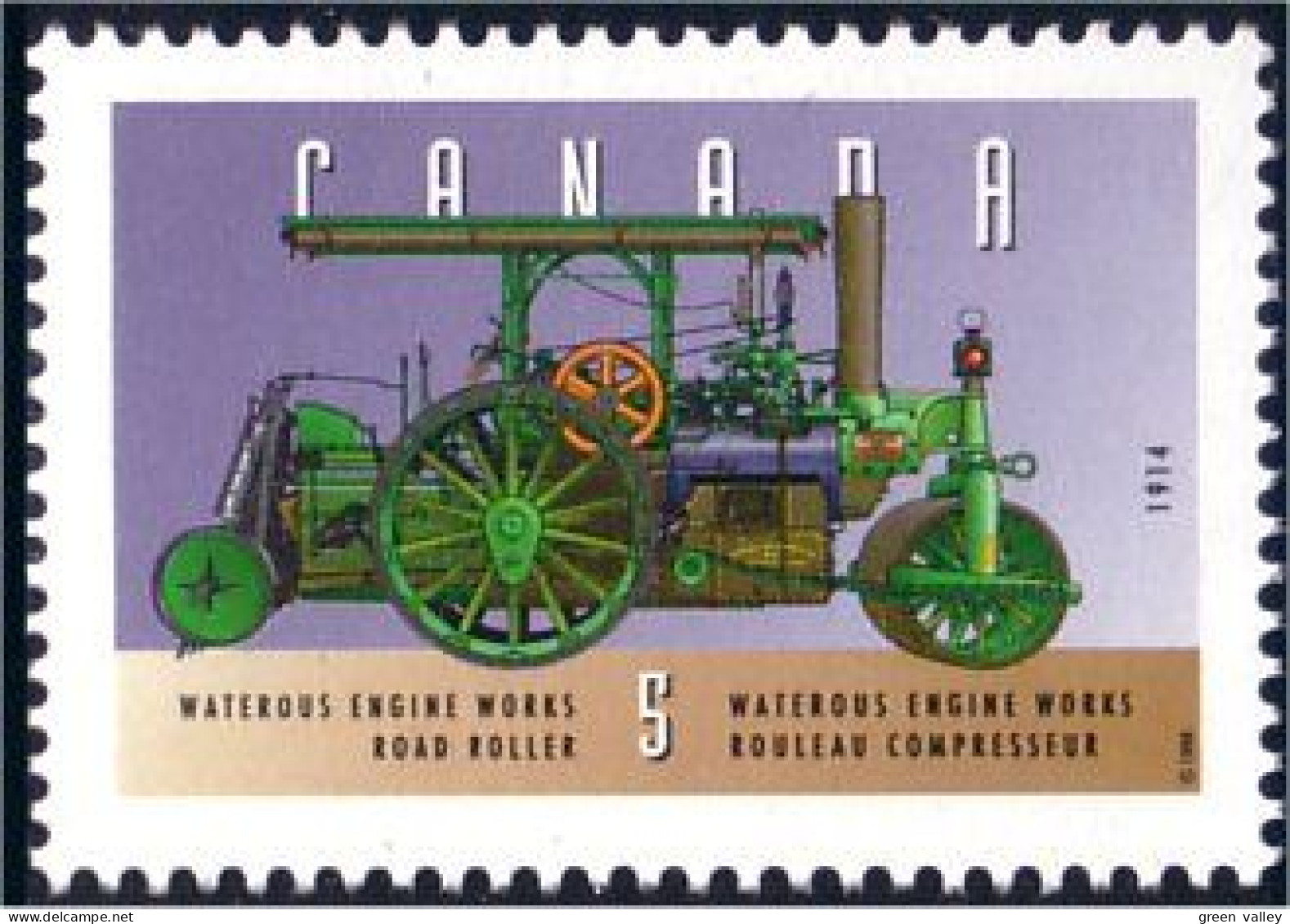 Canada Road Roller Rouleau Compresseur MNH ** Neuf SC (C16-05gb) - Voitures