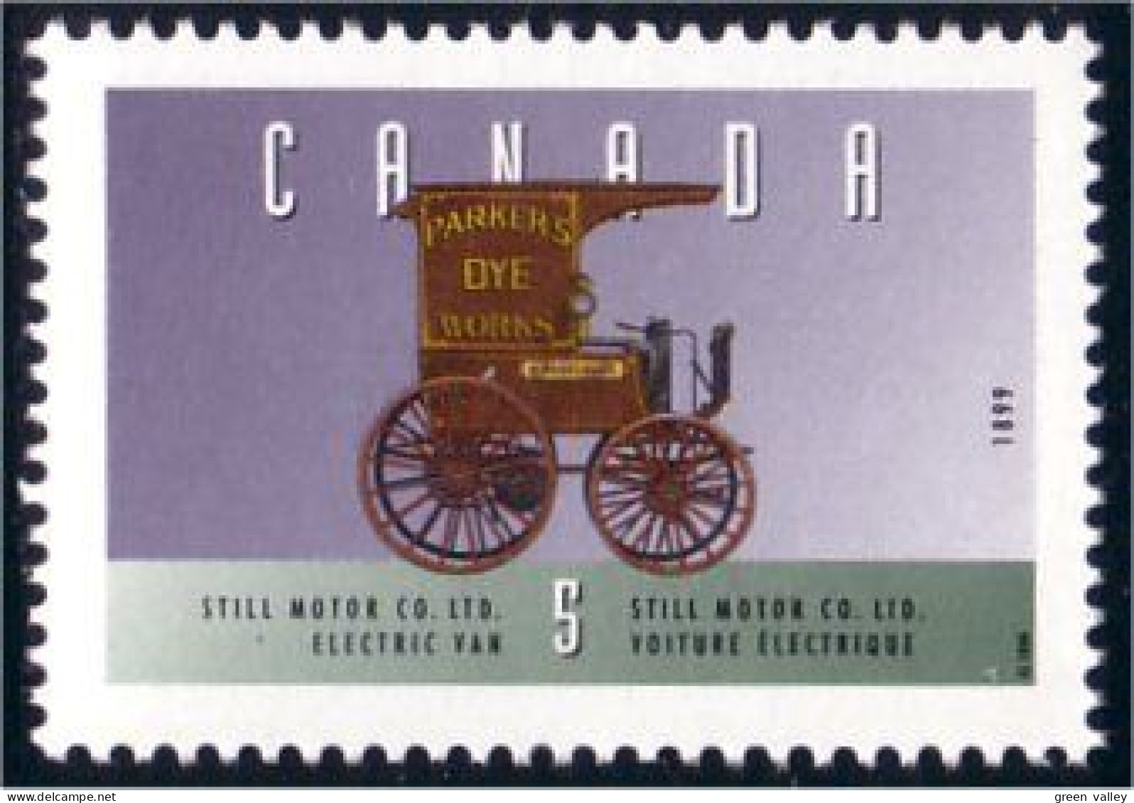 Canada Electric Van Camion électrique MNH ** Neuf SC (C16-05fa) - Unused Stamps