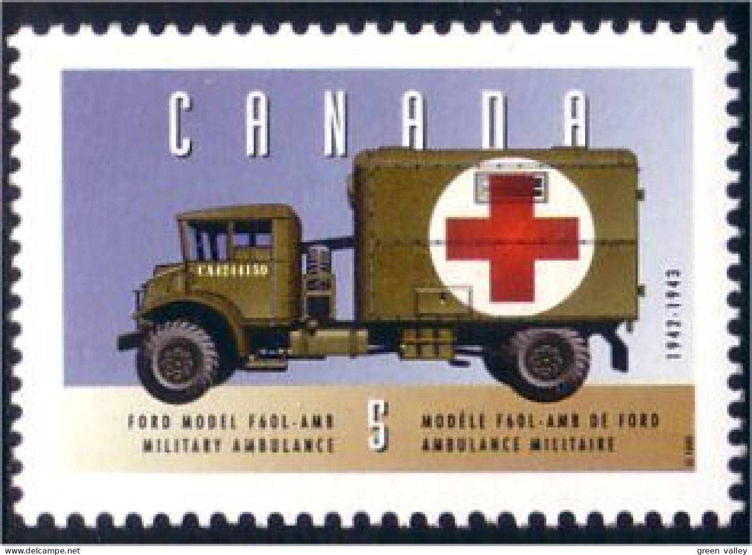 Canada Ford Military Ambulance MNH ** Neuf SC (C16-05cb) - Militaria