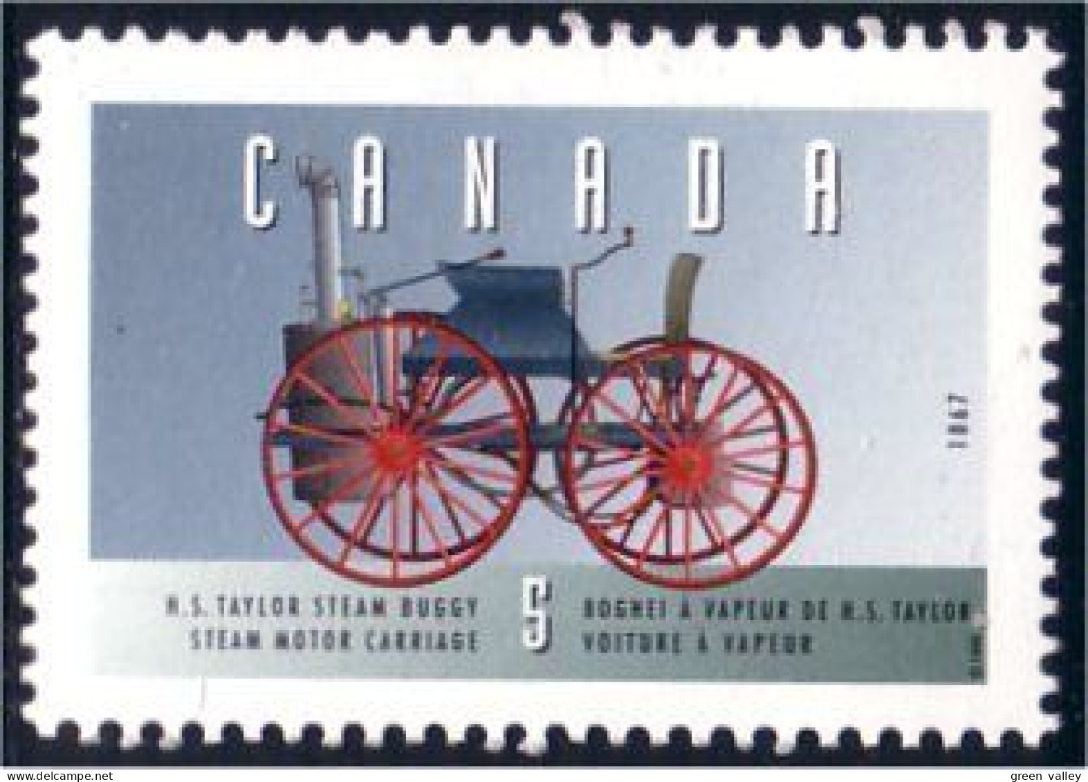 Canada Automobile HS Taylor Steam Buggy Car MNH ** Neuf SC (C16-05aa) - Unused Stamps