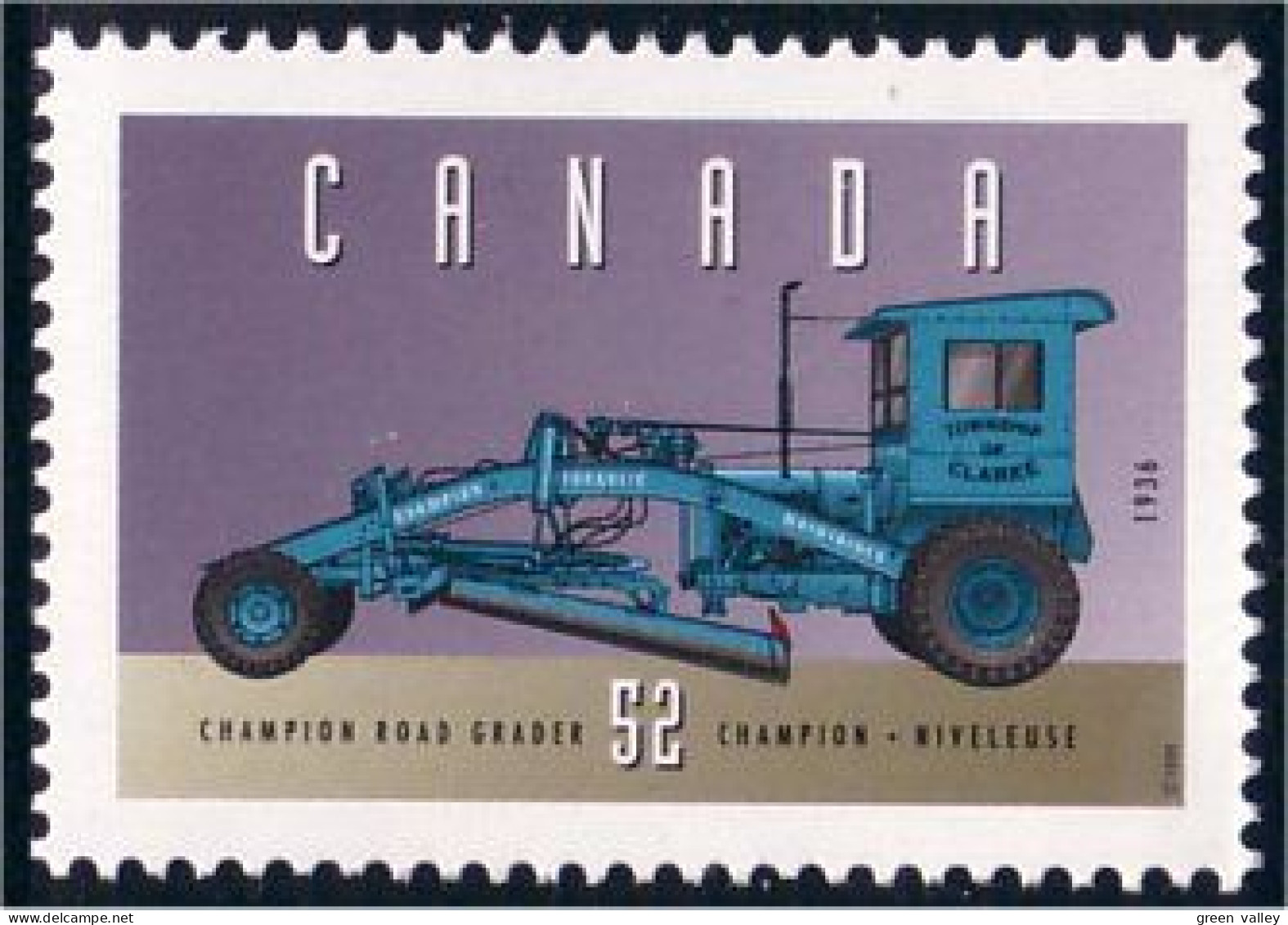Canada Niveleuse Champion Road Grader MNH ** Neuf SC (C16-04da) - Unused Stamps
