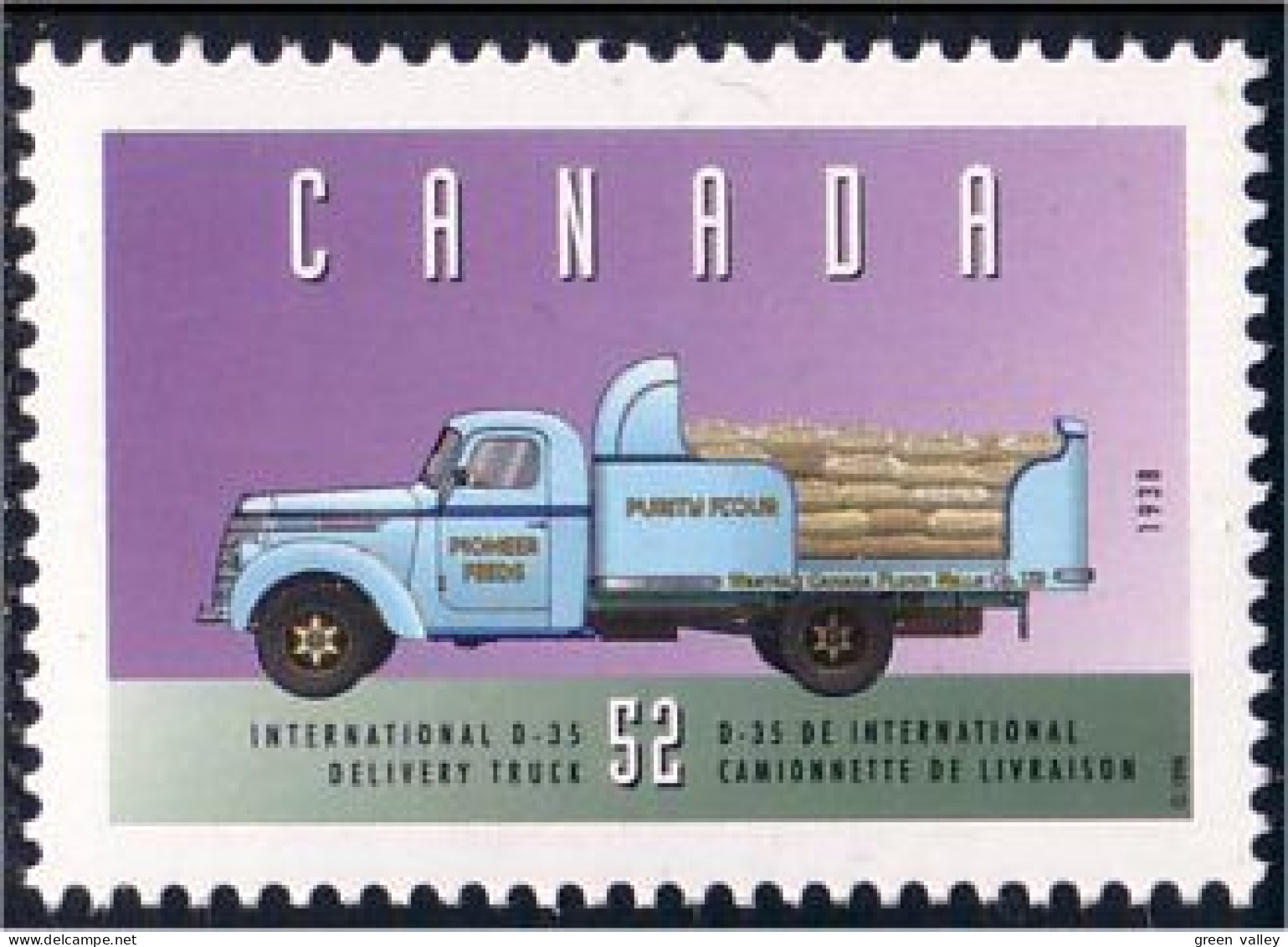 Canada Delivery Truck Camion Livraison MNH ** Neuf SC (C16-04cb) - Autres (Terre)