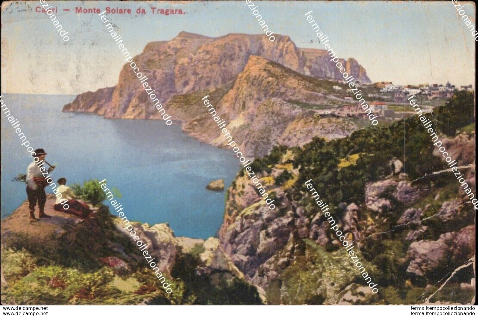Bs728 Cartolina Capri Monte Solare Da Tragara Provincia Di Napoli - Napoli (Naples)