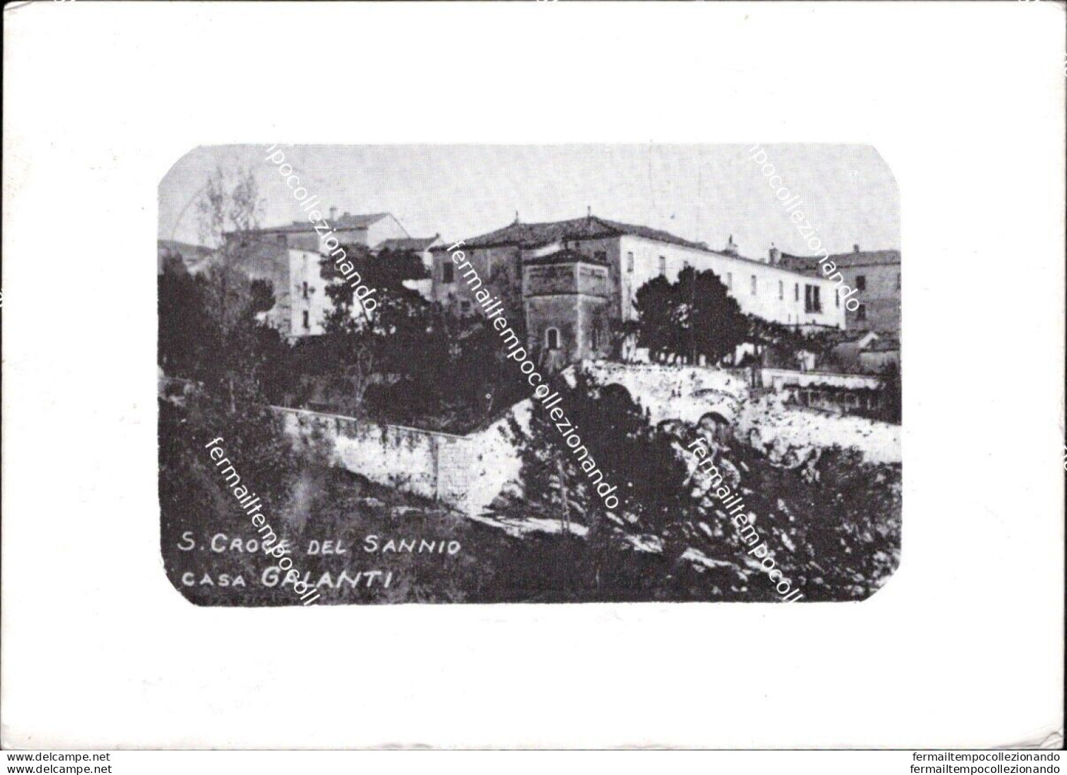Bs746 Cartolina S.croce Del Sannio Casa Galanti Provincia Di Benevento - Benevento