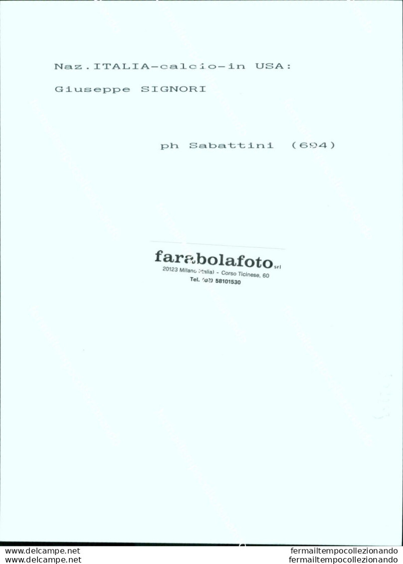 Fo2243 Foto Originale Calcio Nazionale Italiana Calciatore Beppe Signori - Other & Unclassified