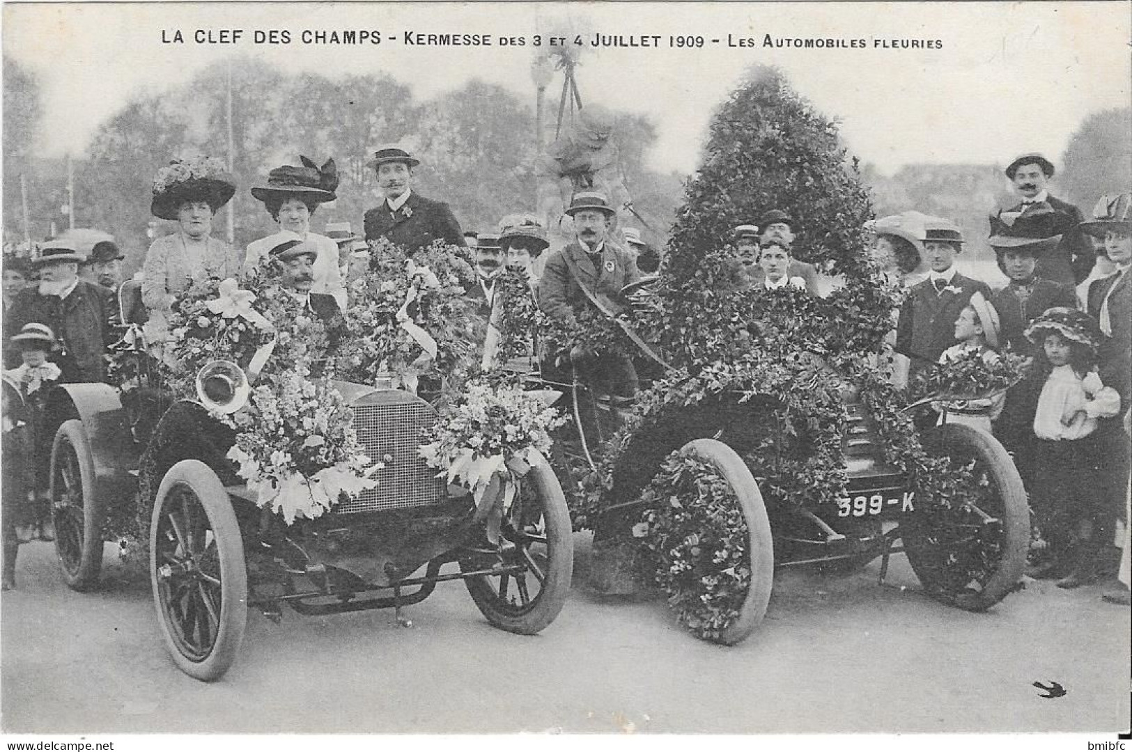 LA CLEF DES CHAMPS - Kermesse Des 3 & 4 Juillet 1909 - Les Automobiles Fleuries - Limoges