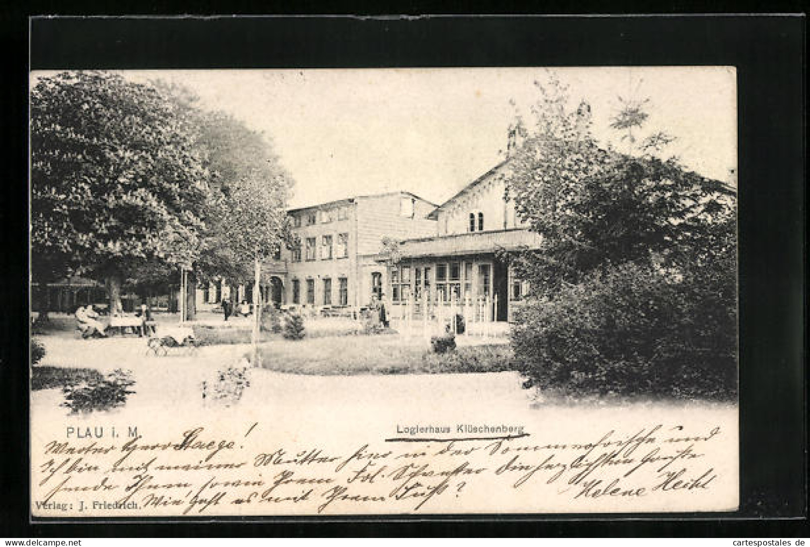 AK Plau I. M., Hotel Klüschenberg  - Plau