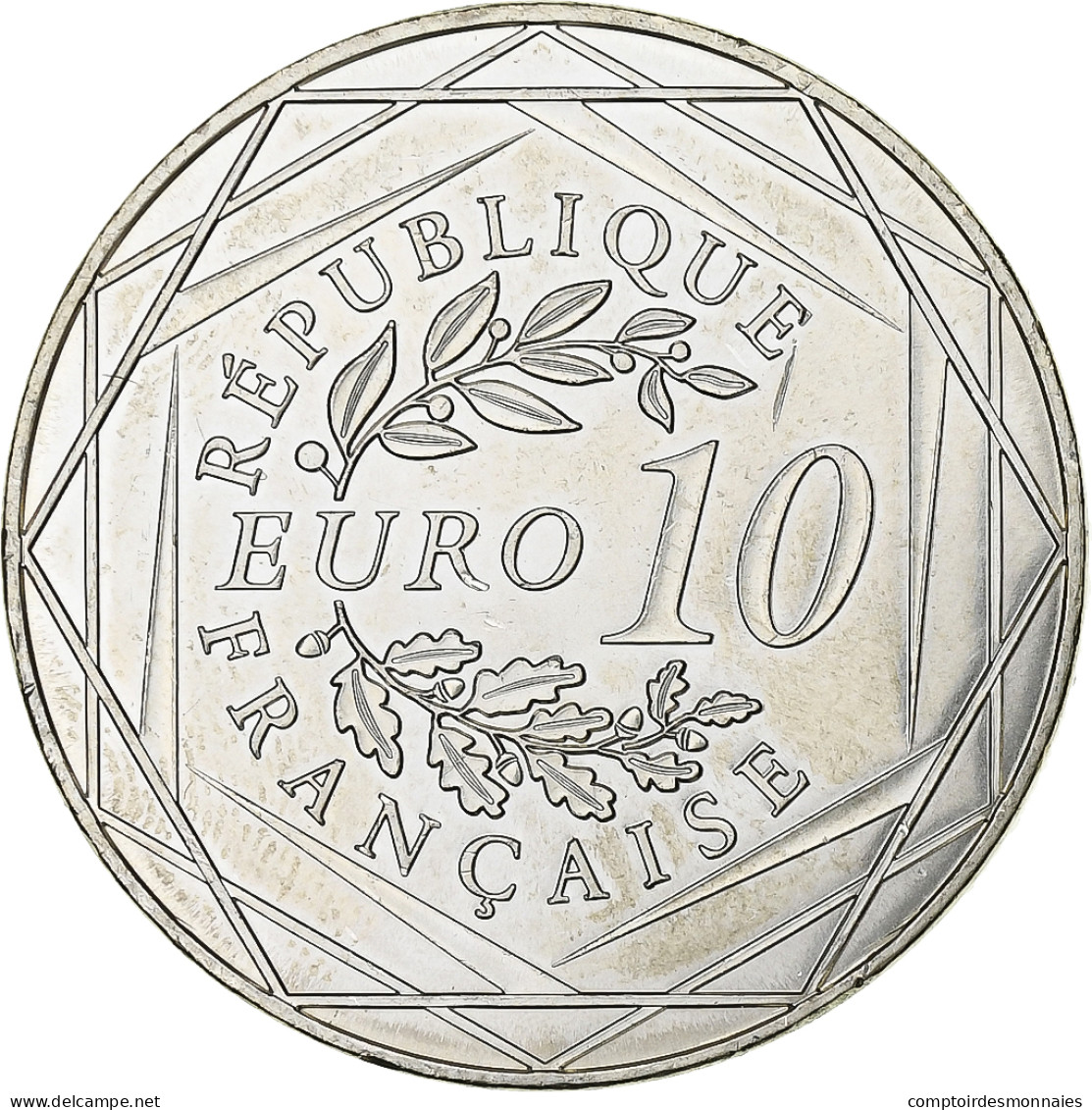 France, 10 Euro, Centenaire Du Décès D'Auguste Rodin, 2017, Argent, SUP - Frankrijk