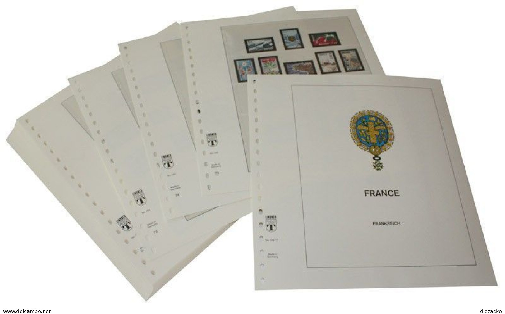 Lindner-T Frankreich 2006-2008 Vordrucke 132-06 Neuware ( - Pre-printed Pages