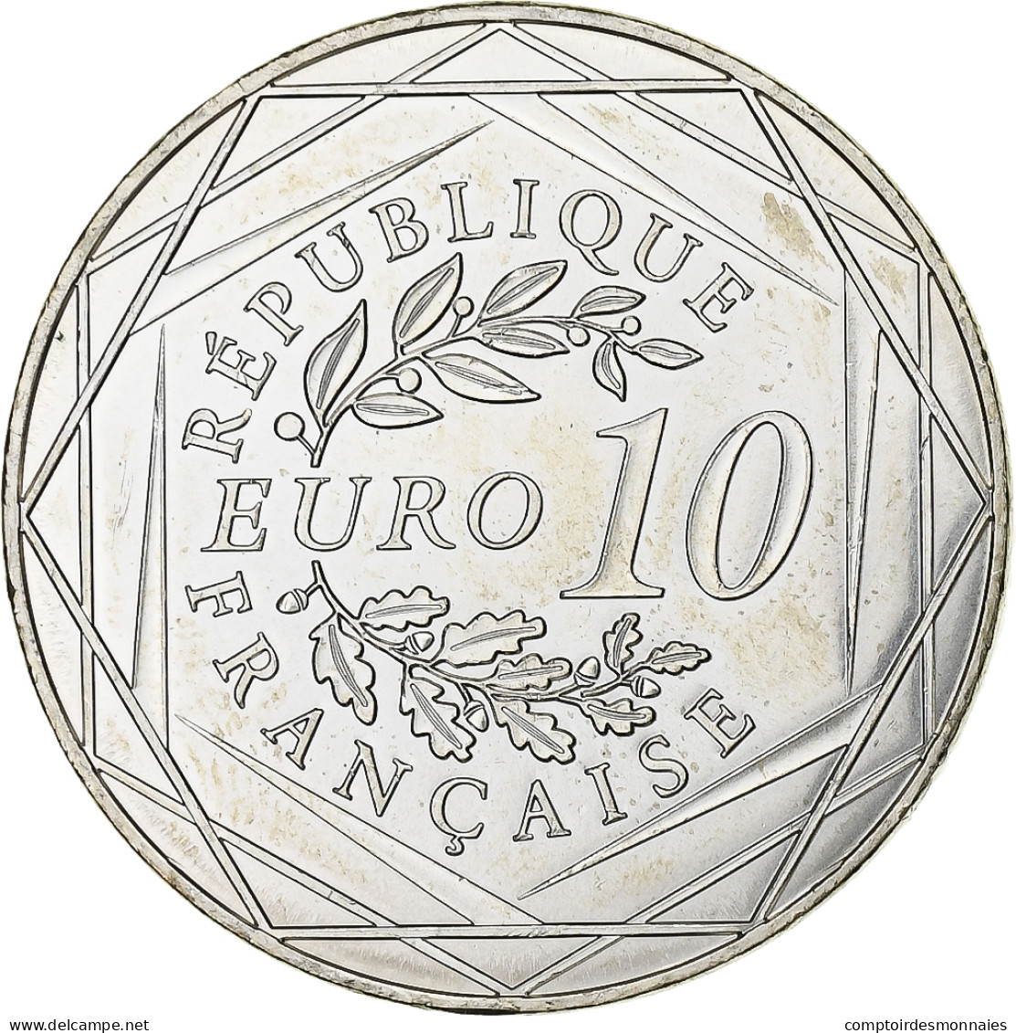 France, 10 Euro, Centenaire Du Décès D'Auguste Rodin, 2017, Argent, SUP - France