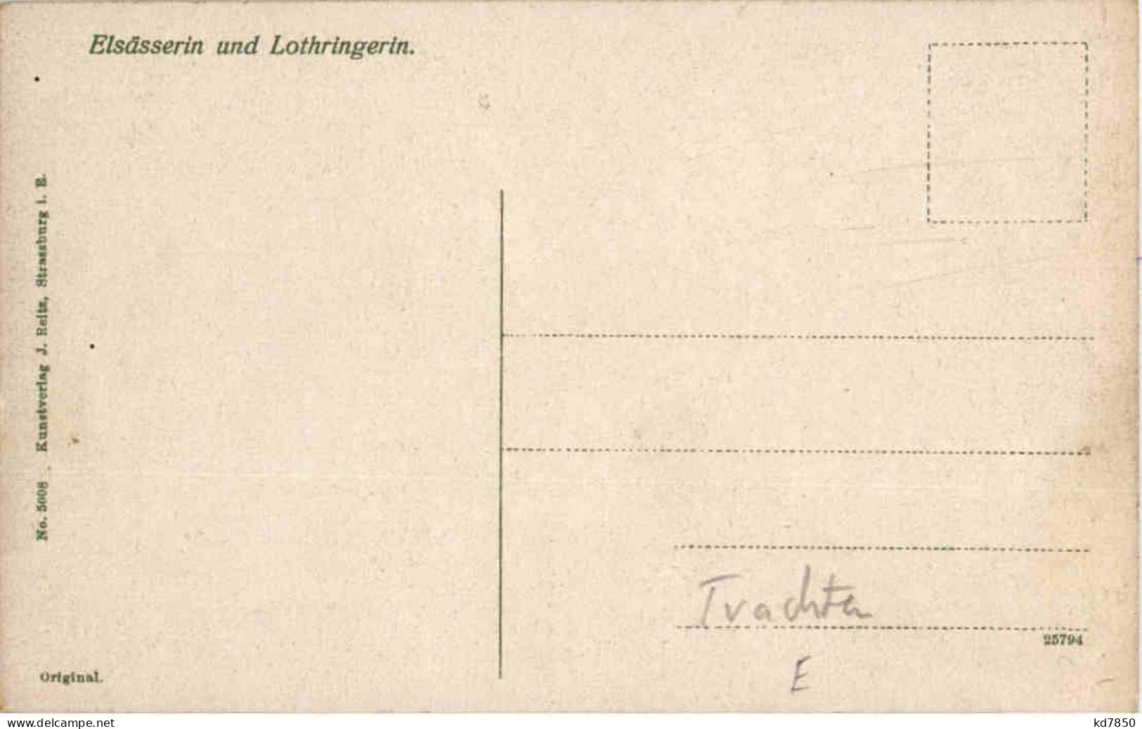 Elsass Lothringische Tracht - Trachten