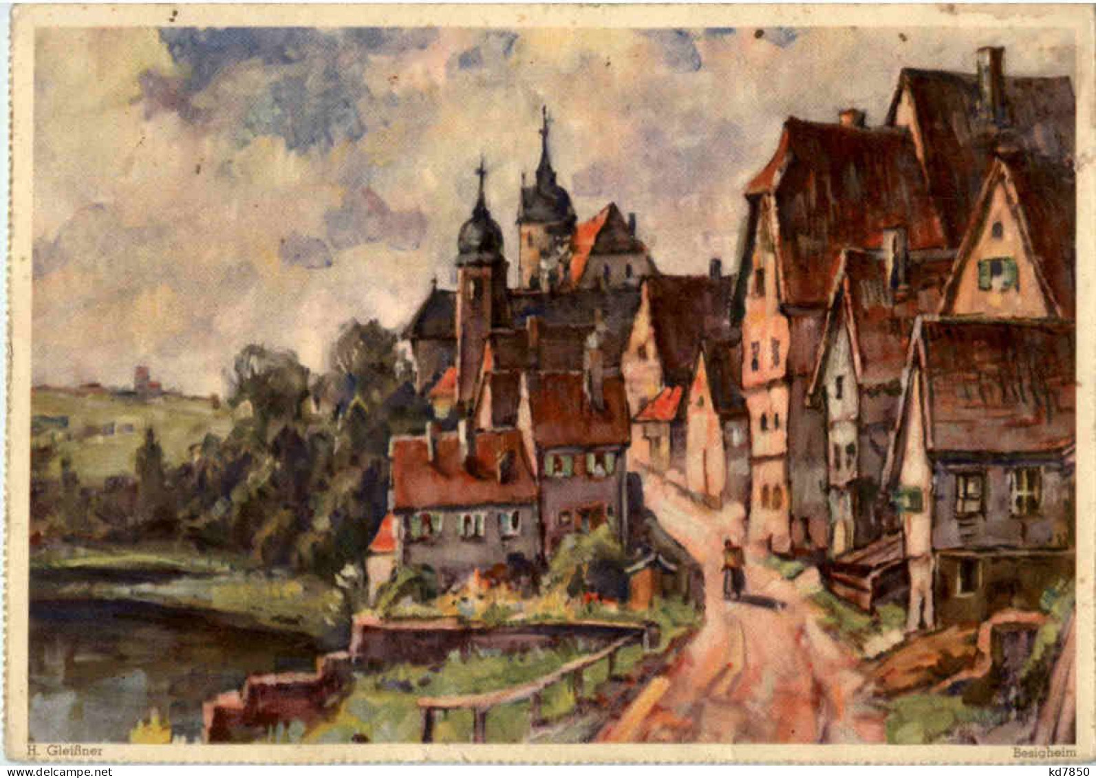 Besigheim - Künstlerkarte H. Gleisssner - Ludwigsburg