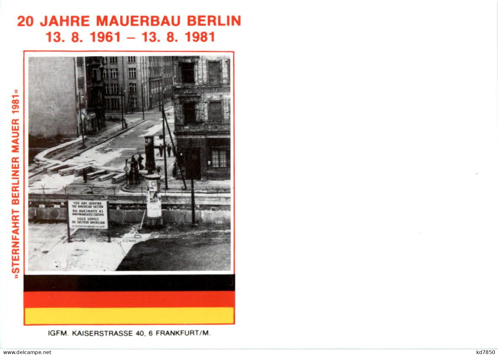 20 Jahre Meuerbau Berlin - Berliner Mauer