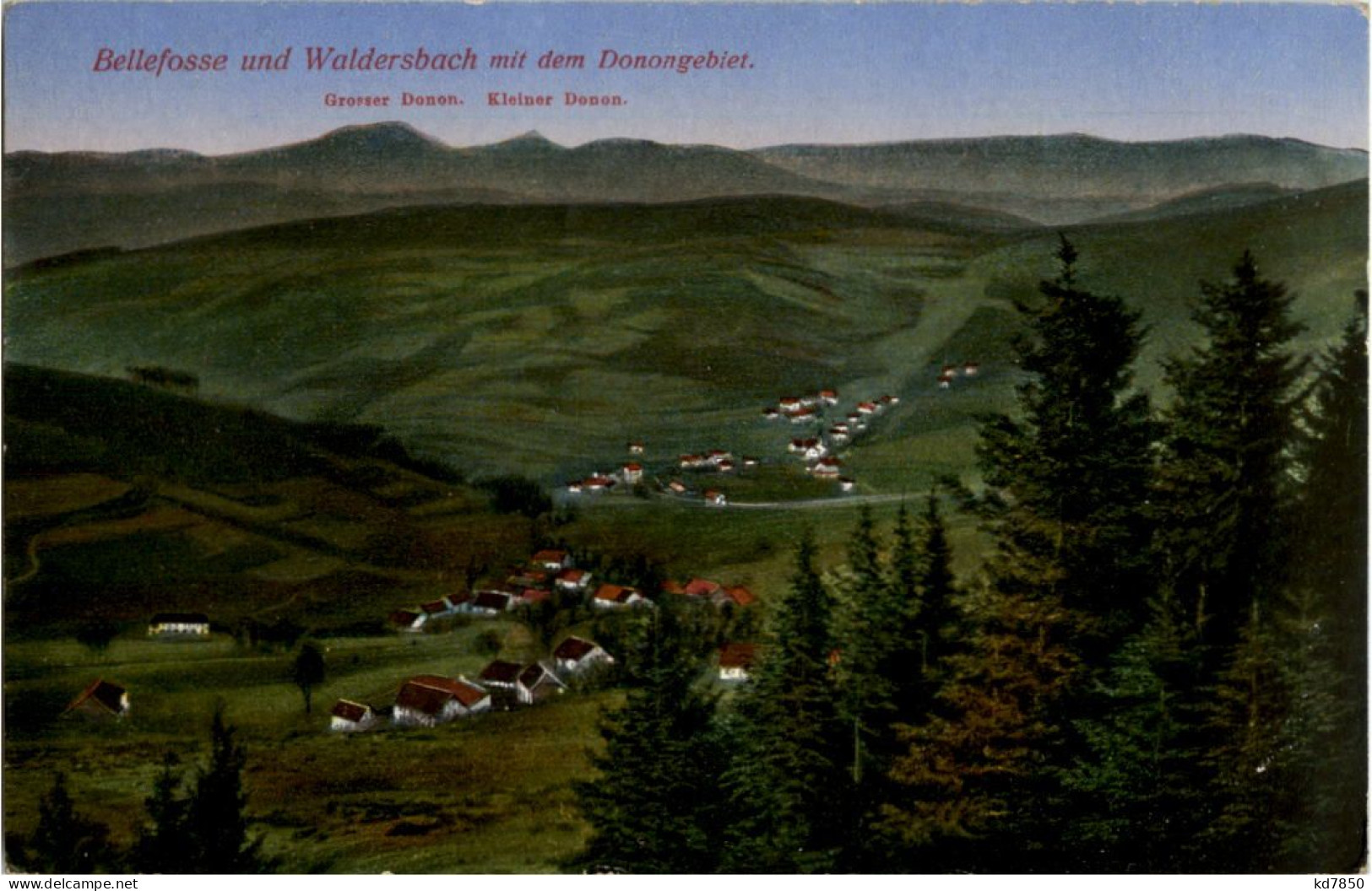 Bellefosse Und Waldersbach - Feldpost - Sonstige & Ohne Zuordnung