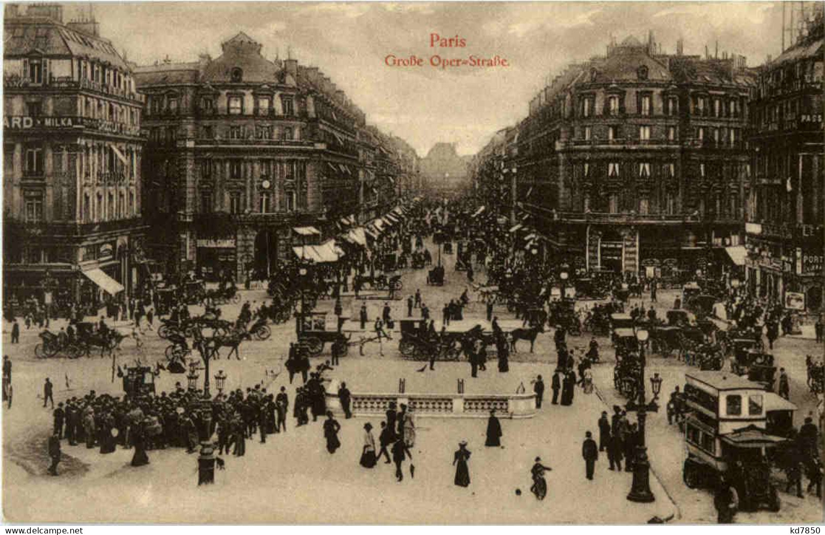 Paris - Grosse Oper Strasse - Autres & Non Classés