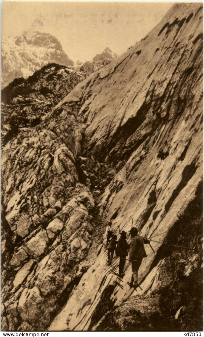 Höllental - Am Brett - Bergsteiger - Alpinismus, Bergsteigen