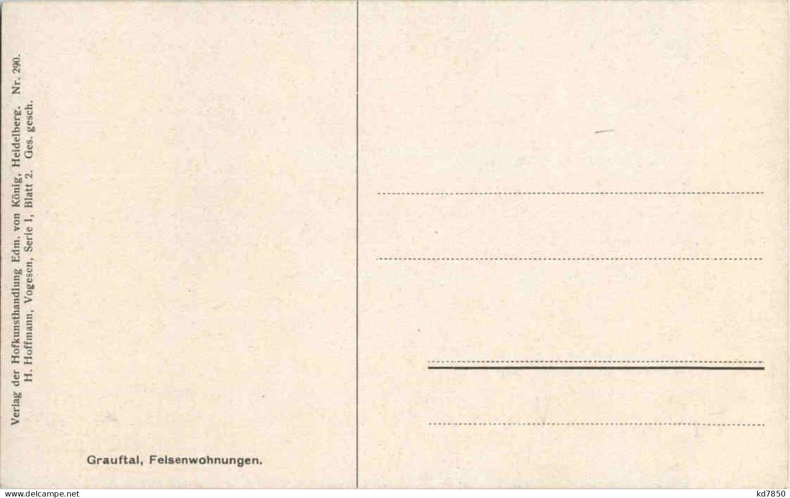 Grauftal - Künstlerkarte H. Hoffmann - Sonstige & Ohne Zuordnung
