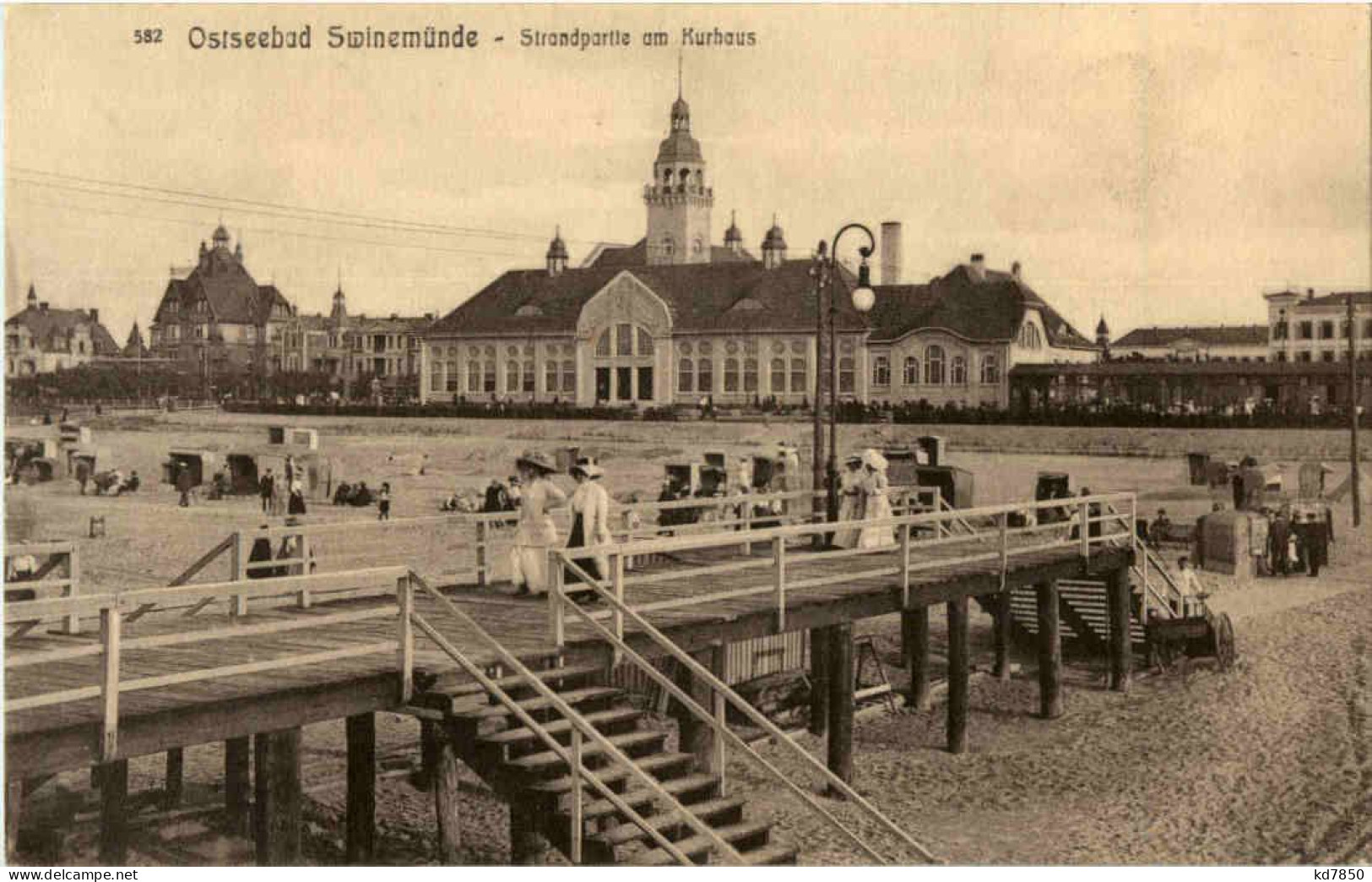 Ostseebad Swinemünde - Strandpartie - Pommern