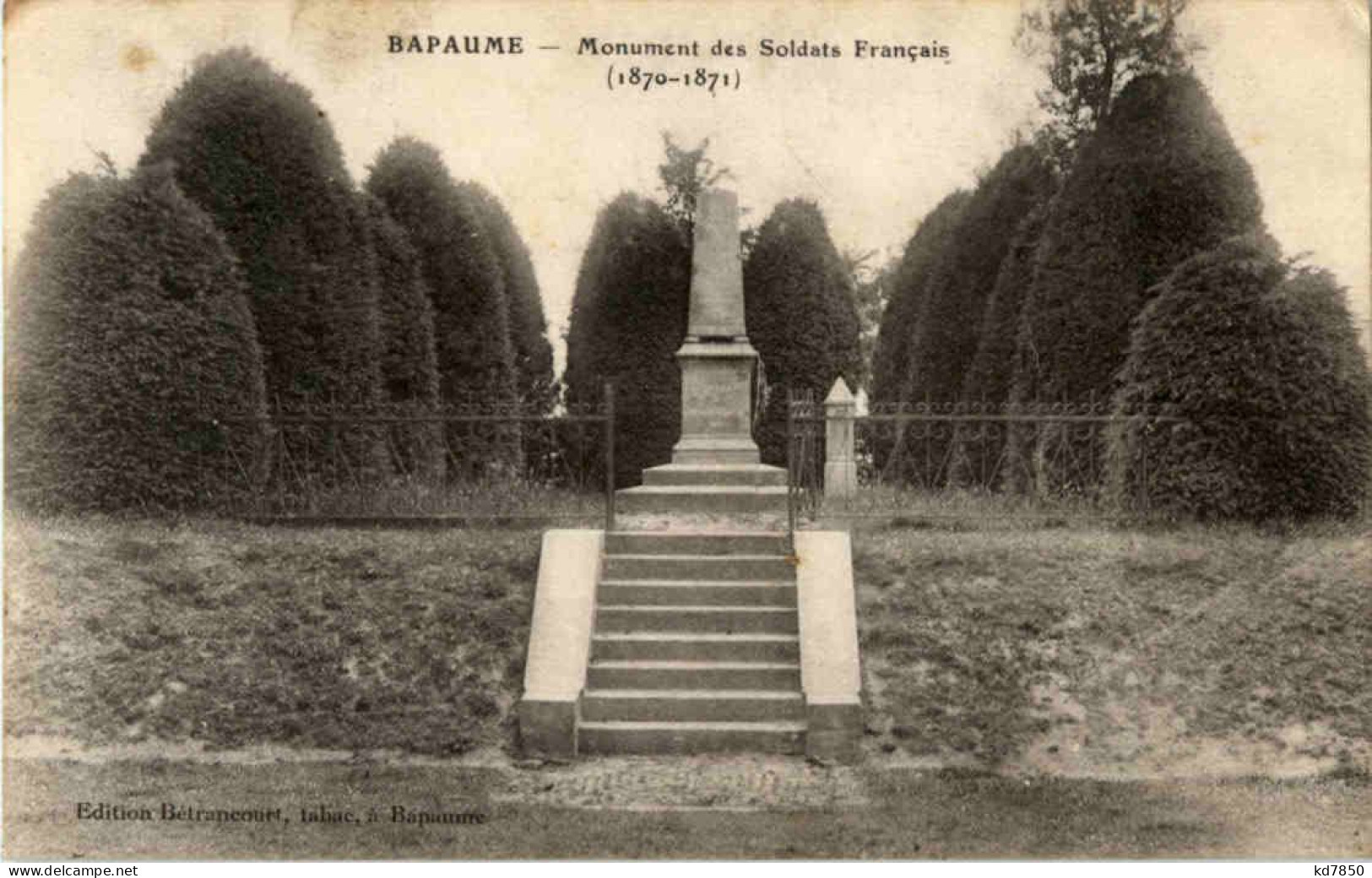 Bapaume - Monument Des Soldats Francais - Bapaume