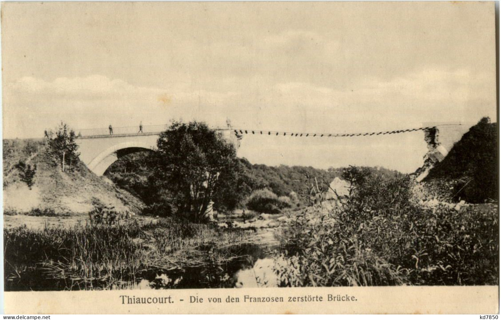 Thiaucourt - Zerstörte Brücke - Autres & Non Classés