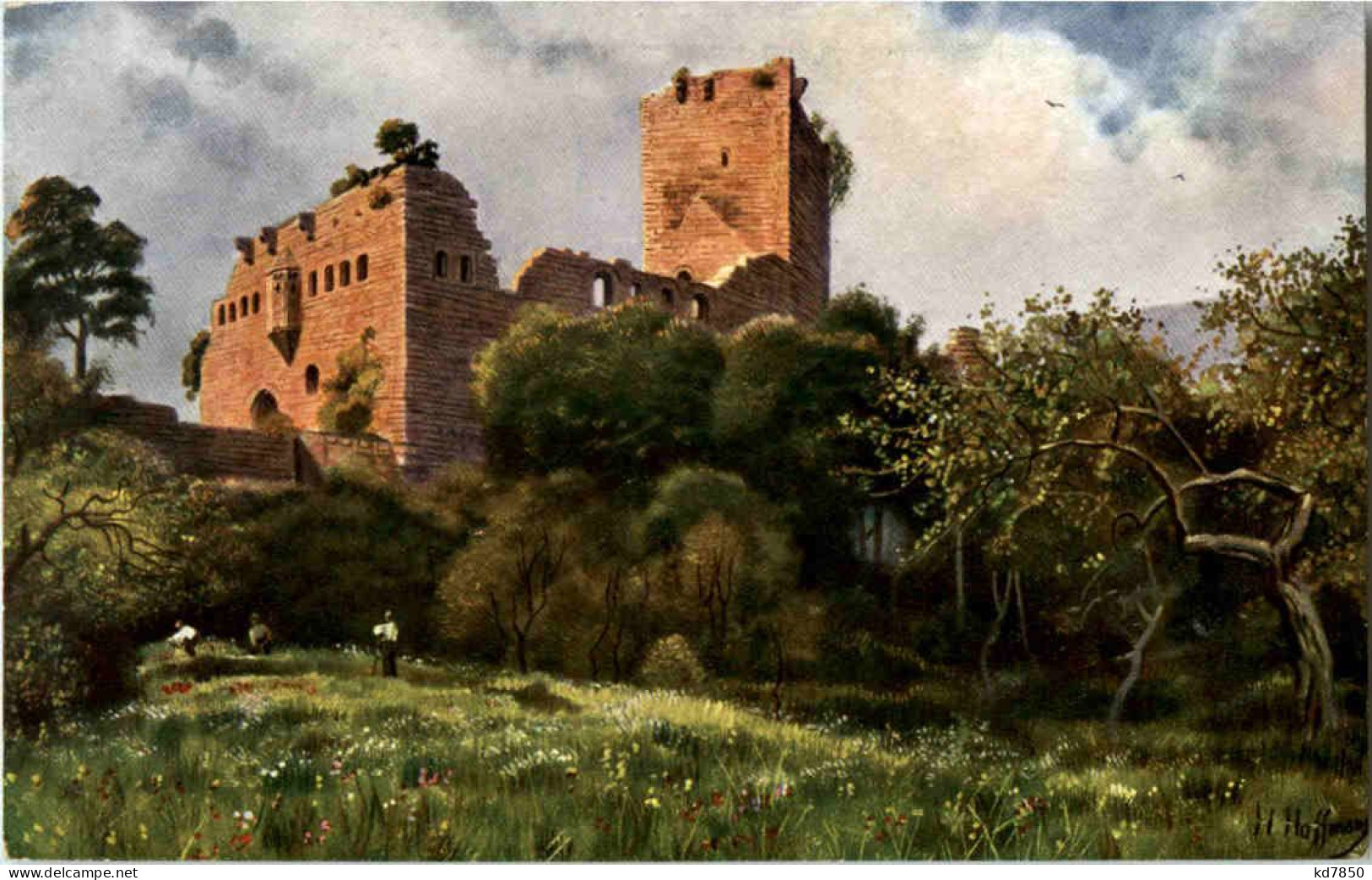 Ruine Landsberg Bei Barr - Künstlerkarte H. Hoffmann - Barr