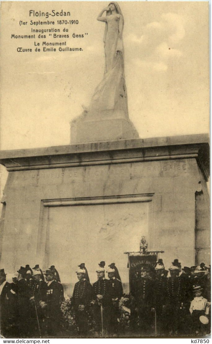 Floing-Sedan - Inauguration De Monument Des Braves Gens - Sedan