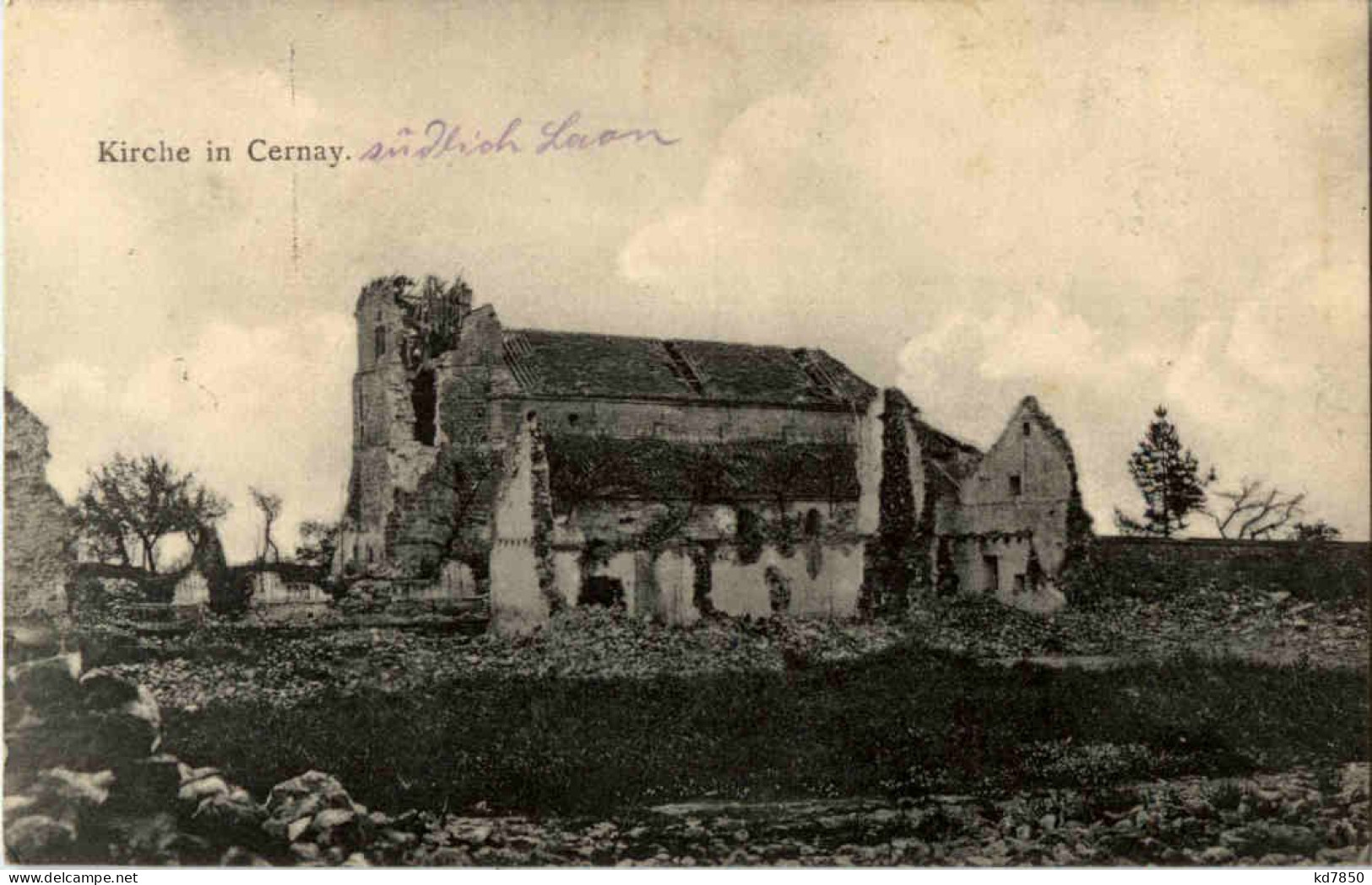 Kirche In Cernay - Feldpost - Cernay