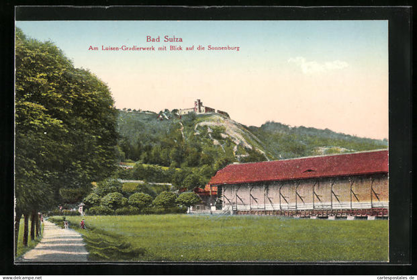 AK Bad Sulza, Am Luisen-Gradierwerk Mit Blick Auf Die Sonnenburg  - Bad Sulza