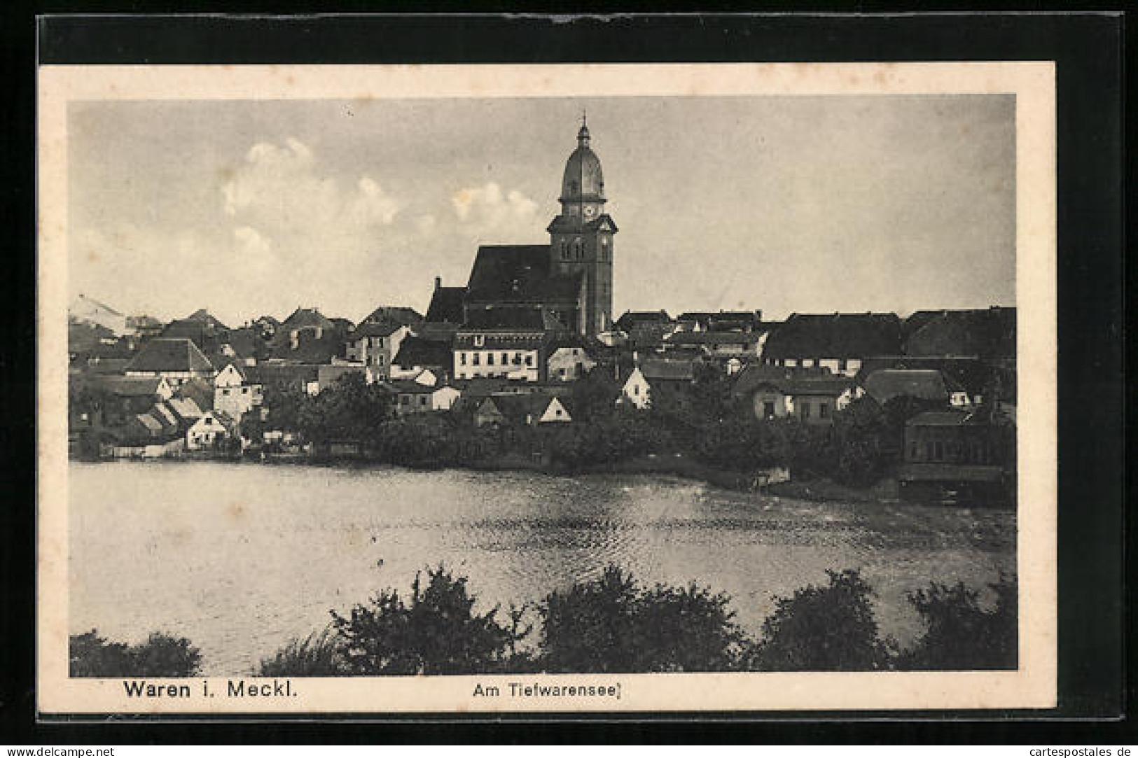 AK Waren I. Meckl., Blick Auf Den Tiefwarensee  - Waren (Müritz)